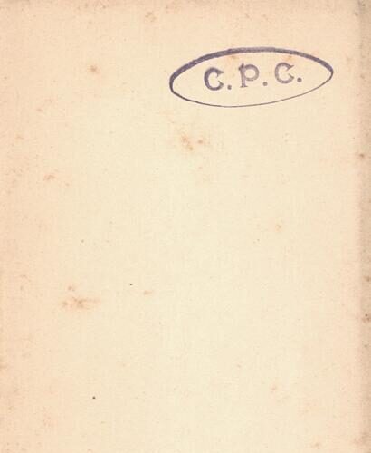 14.5 x 7 cm; 12 s.p. + 123 p. + 5 s.p., l. 1 bookplate CPC on recto, l. 3 typographic ornament of the series on recto, illust